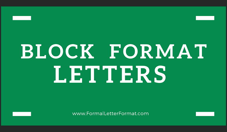 Photo of Block Format Letter: Template, Sample and Example of Block Format Letters