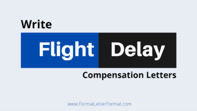 Photo of Flight Delay Compensation Application Letter Template Format, Sample and Example