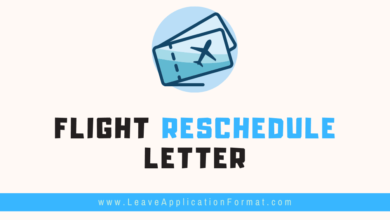 Photo of Flight Reschedule Application Template letter to an Airline – Reschedule Flight with Application Letter