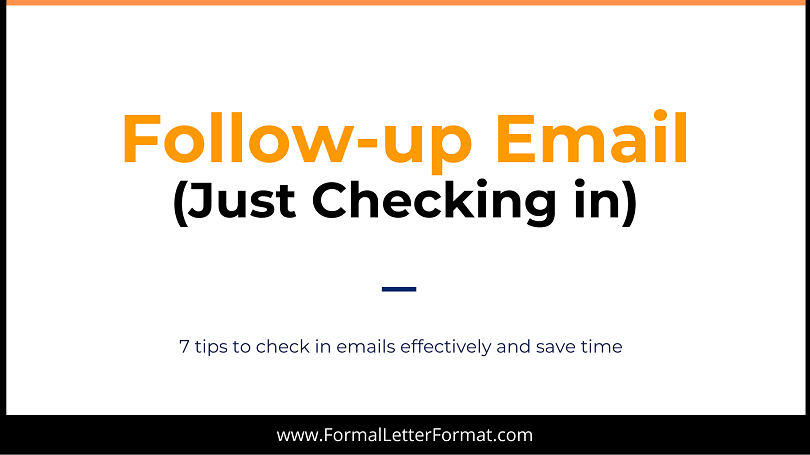 Follow-up Emails - Just Checking in Follow-up an Email with following Tips