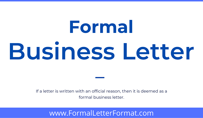 Photo of Formal Business Letter Writing Guidelines – Business Letter Format, Sample and Templates