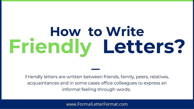 Friendly Letter Format How do people Write Friendly Letters to Each Other - Friendly Letter Sample and Template Making